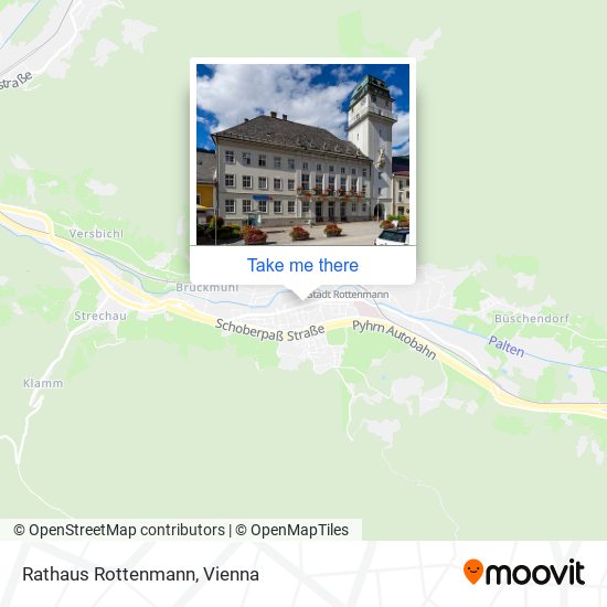 Rathaus Rottenmann map