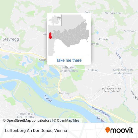 Luftenberg An Der Donau map