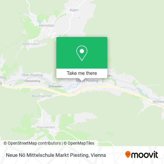 Neue Nö Mittelschule Markt Piesting map