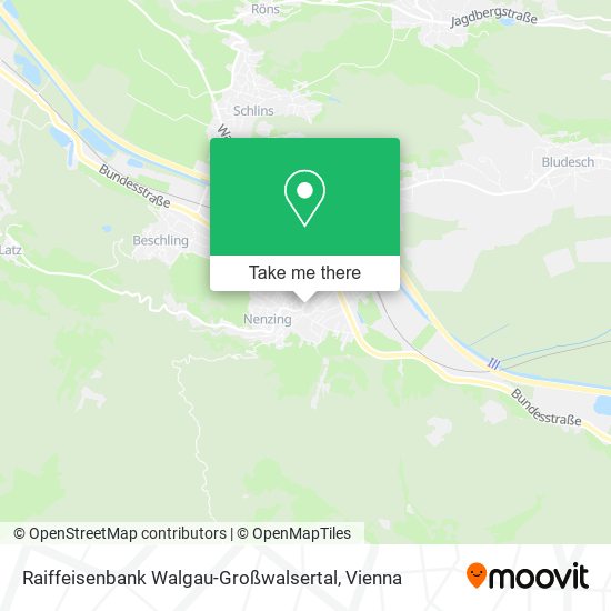 Raiffeisenbank Walgau-Großwalsertal map