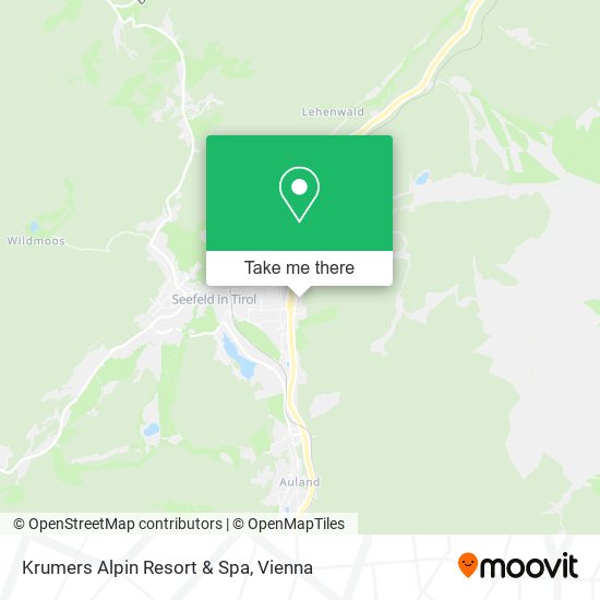 Krumers Alpin Resort & Spa map