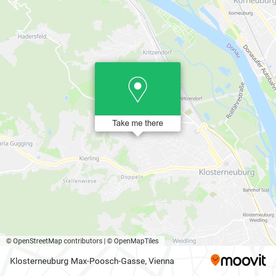 Klosterneuburg Max-Poosch-Gasse map