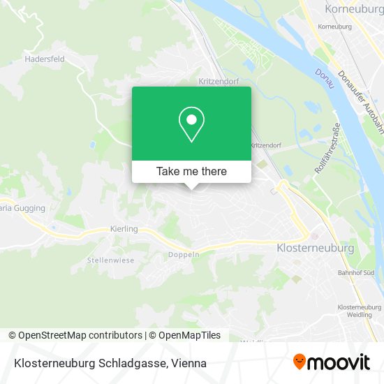 Klosterneuburg Schladgasse map