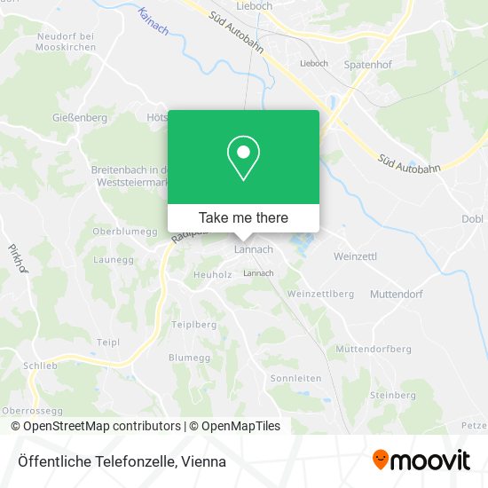 Öffentliche Telefonzelle map