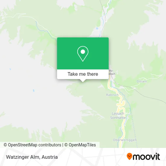 Watzinger Alm map