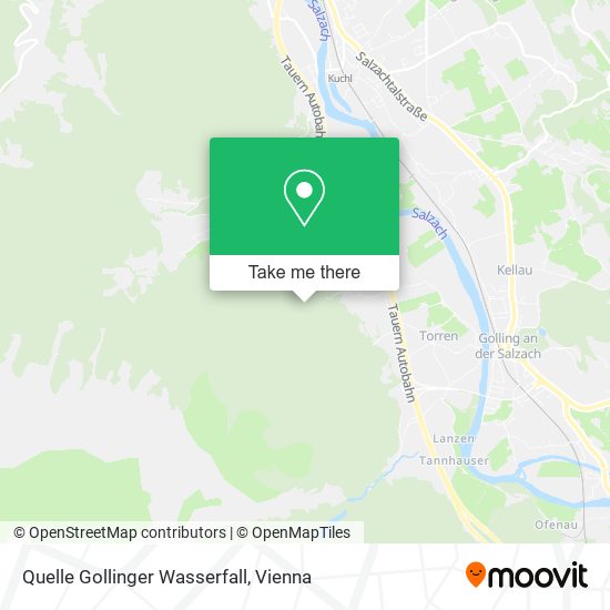 Quelle Gollinger Wasserfall map