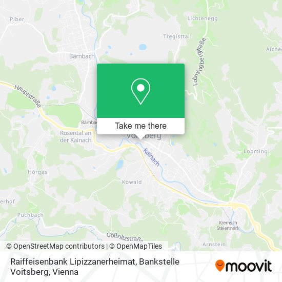 Raiffeisenbank Lipizzanerheimat, Bankstelle Voitsberg map