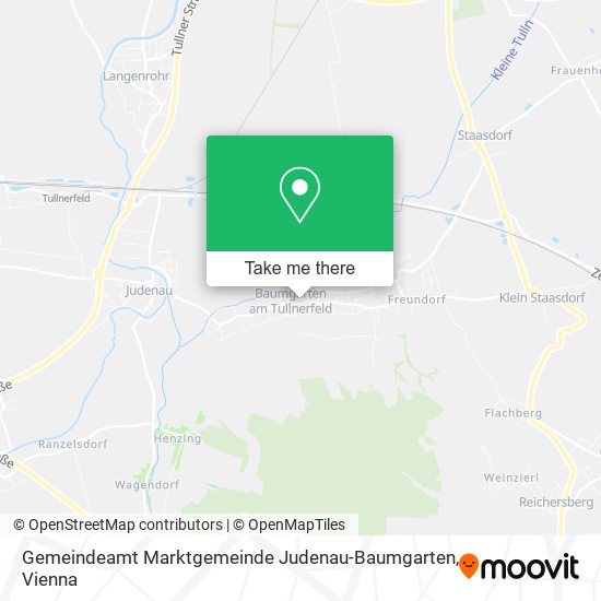 Gemeindeamt Marktgemeinde Judenau-Baumgarten map