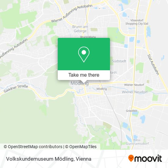 Volkskundemuseum Mödling map