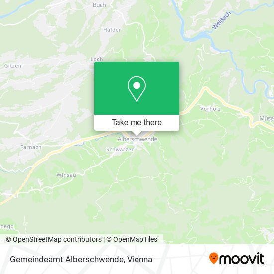 Gemeindeamt Alberschwende map