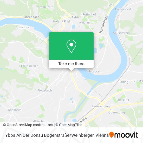 Ybbs An Der Donau Bogenstraße / Weinberger map