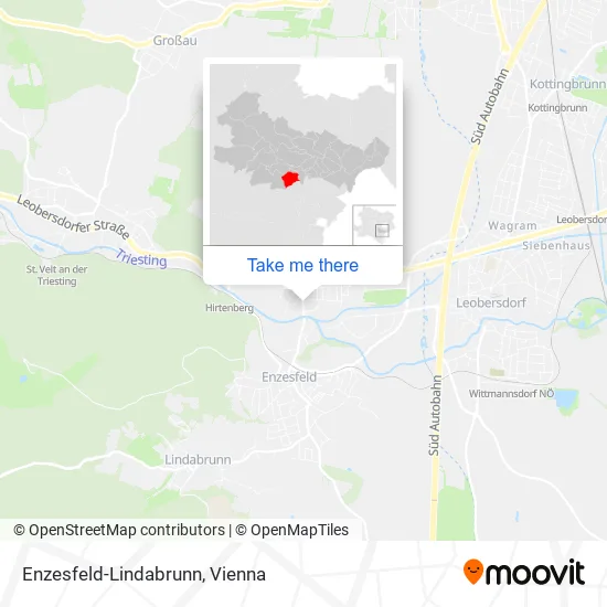 Enzesfeld-Lindabrunn map