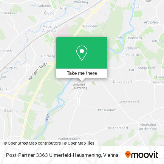 Post-Partner 3363 Ulmerfeld-Hausmening map
