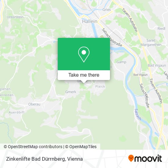 Zinkenlifte Bad Dürrnberg map