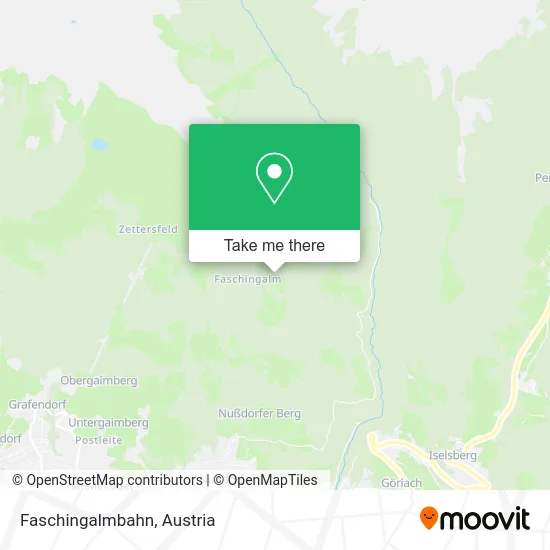 Faschingalmbahn map