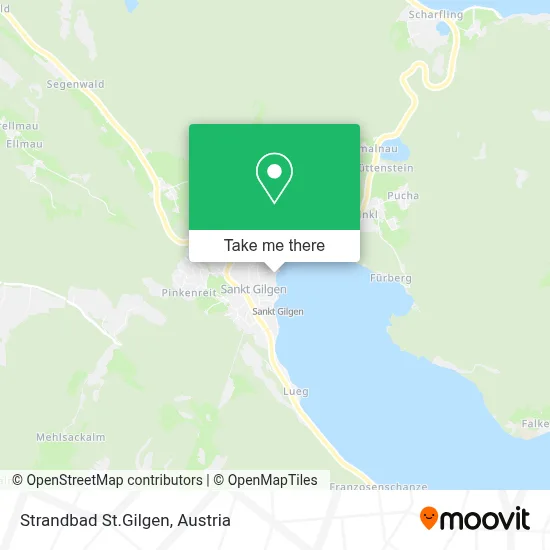 Strandbad St.Gilgen map