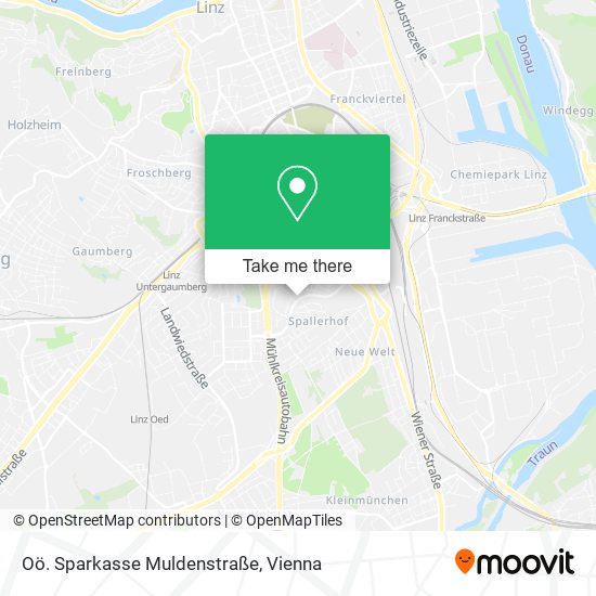 Oö. Sparkasse Muldenstraße map