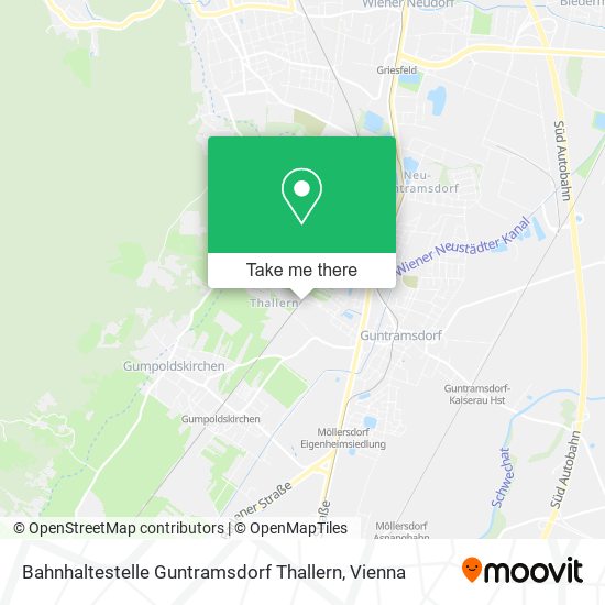 Bahnhaltestelle Guntramsdorf Thallern map