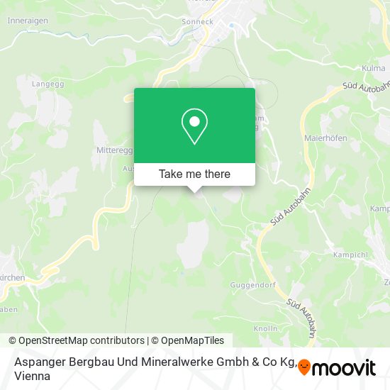 Aspanger Bergbau Und Mineralwerke Gmbh & Co Kg map