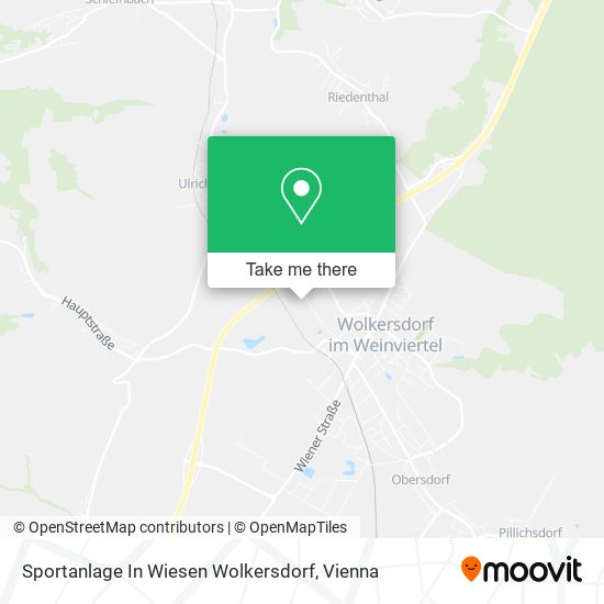 Sportanlage In Wiesen Wolkersdorf map
