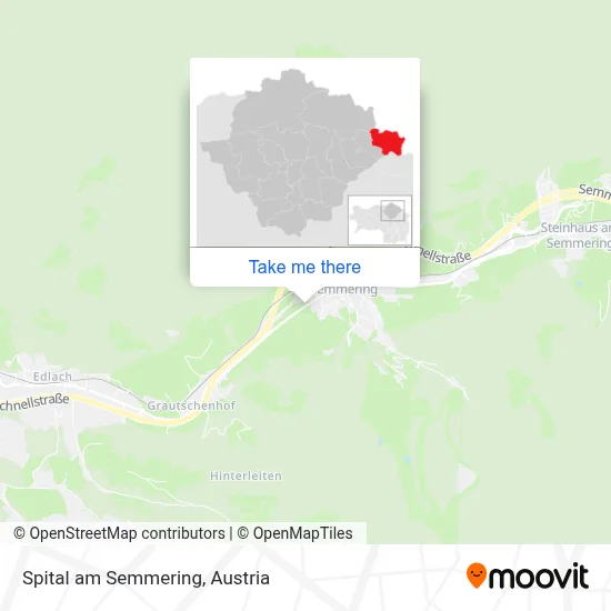 Spital am Semmering map