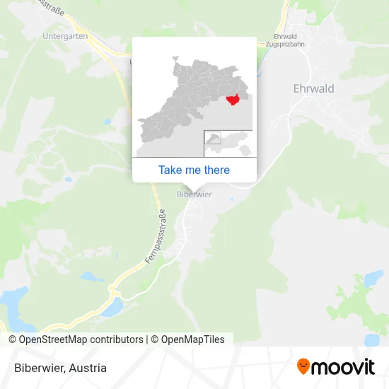 Biberwier map