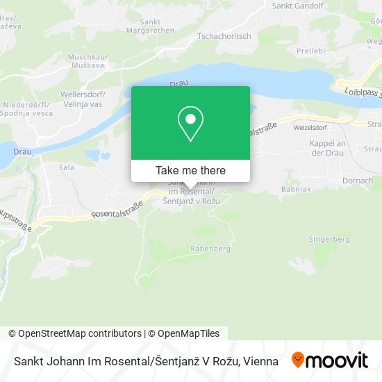 Sankt Johann Im Rosental / Šentjanž V Rožu map