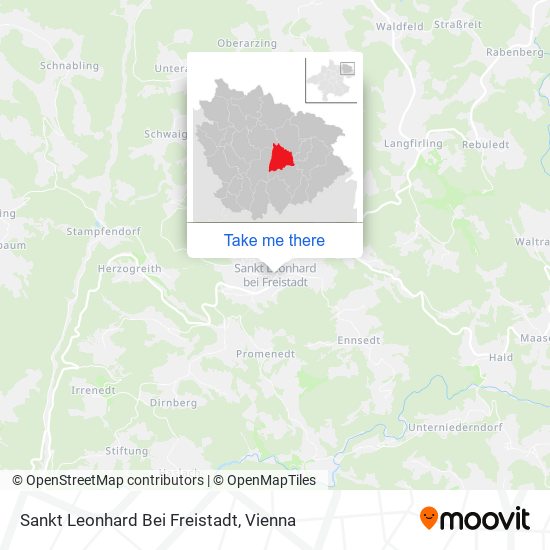 Sankt Leonhard Bei Freistadt map