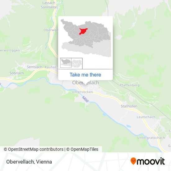 Obervellach map