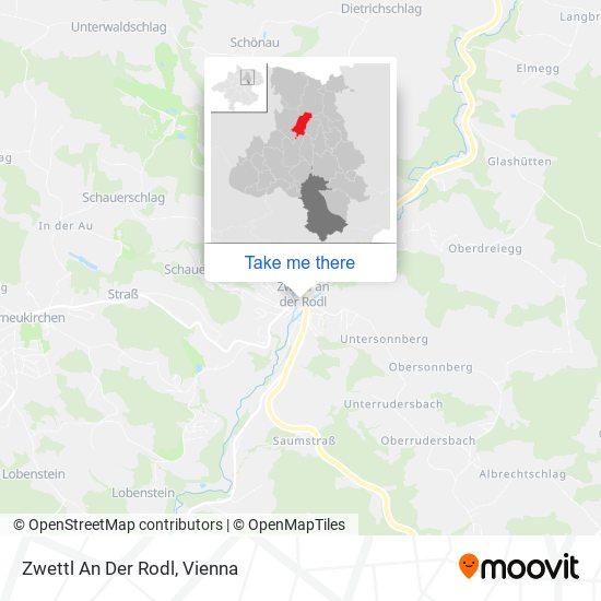 Zwettl An Der Rodl map