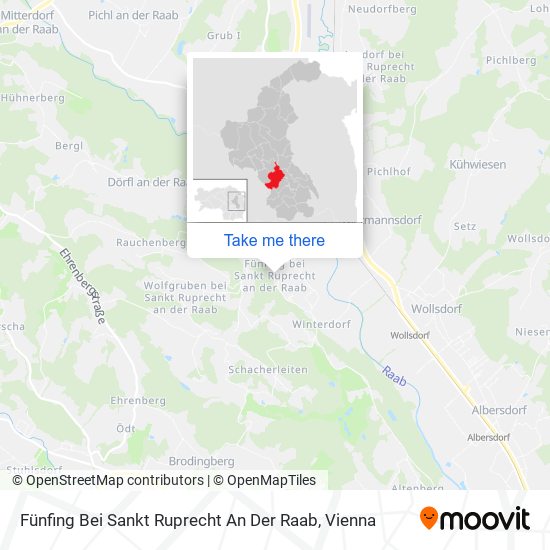 Fünfing Bei Sankt Ruprecht An Der Raab map