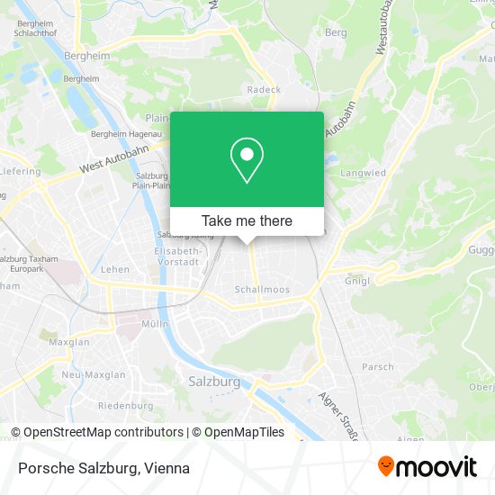 Porsche Salzburg map