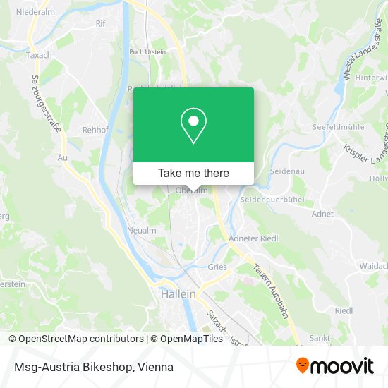 Msg-Austria Bikeshop map