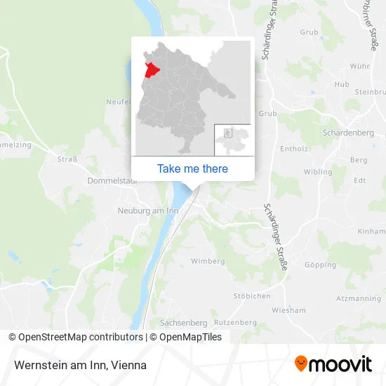 Wernstein am Inn map