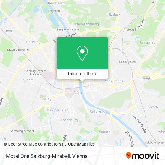 Motel One Salzburg-Mirabell map