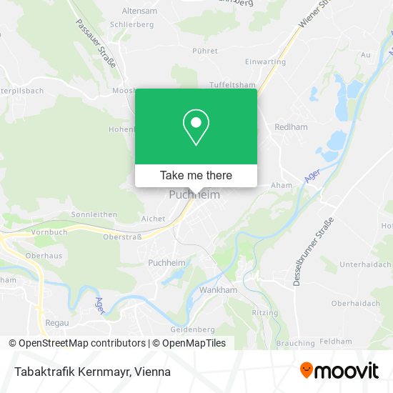 Tabaktrafik Kernmayr map