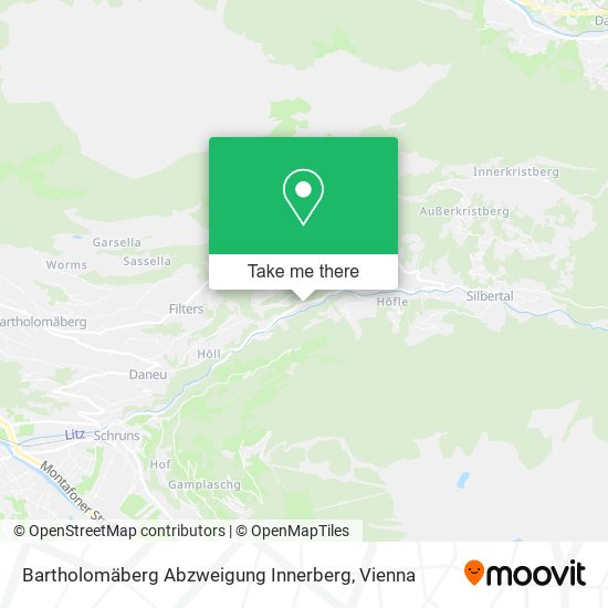 Bartholomäberg Abzweigung Innerberg map