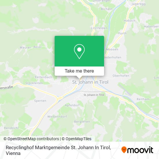 Recyclinghof Marktgemeinde St. Johann In Tirol map