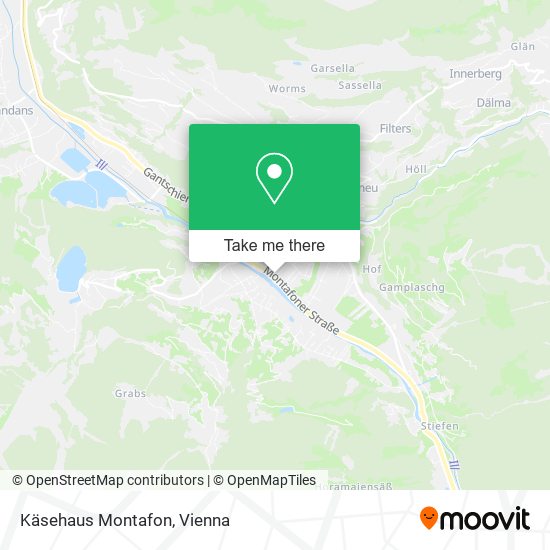 Käsehaus Montafon map