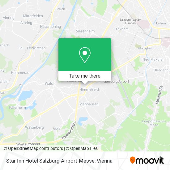 Star Inn Hotel Salzburg Airport-Messe map