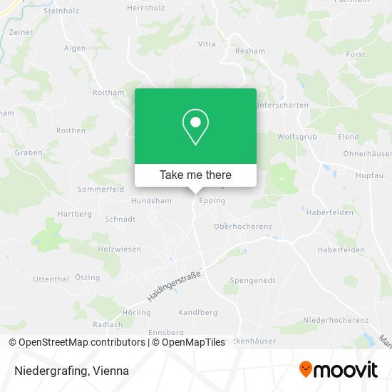 Niedergrafing map