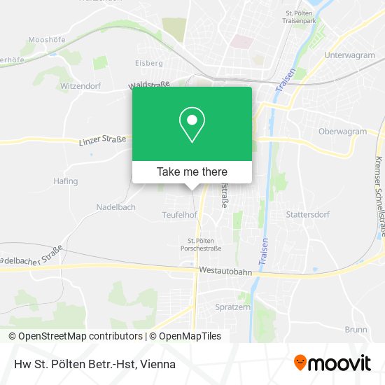 Hw St. Pölten Betr.-Hst map