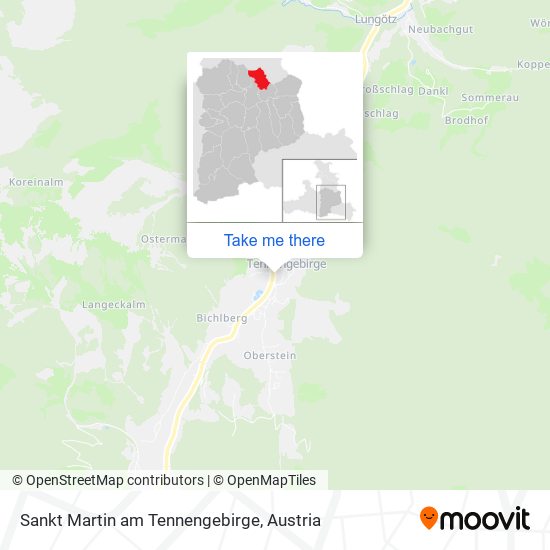 Sankt Martin am Tennengebirge map