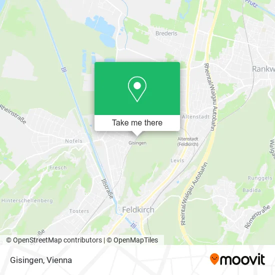 Gisingen map