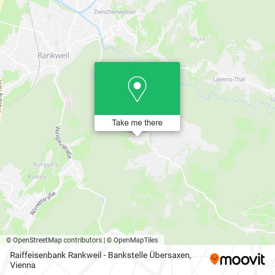 Raiffeisenbank Rankweil - Bankstelle Übersaxen map