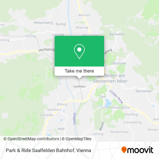 Park & Ride Saalfelden Bahnhof map