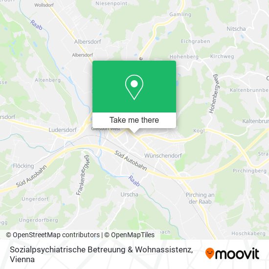 Sozialpsychiatrische Betreuung & Wohnassistenz map