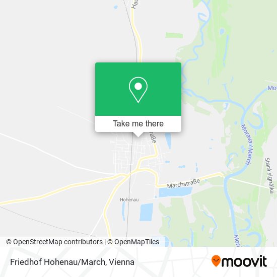 Friedhof Hohenau/March map