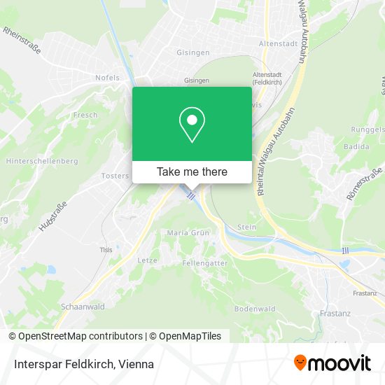 Interspar Feldkirch map