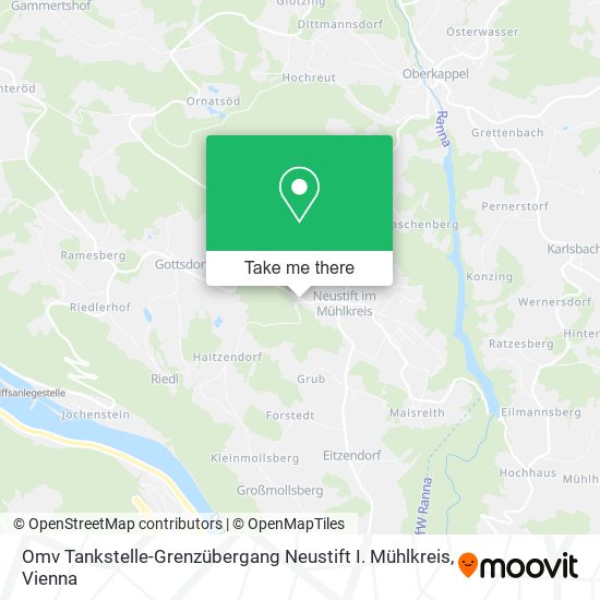 Omv Tankstelle-Grenzübergang Neustift I. Mühlkreis map